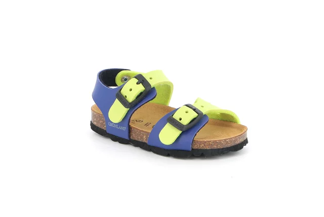Sandal with recycled material | ARIA  SB0027 - royal lime