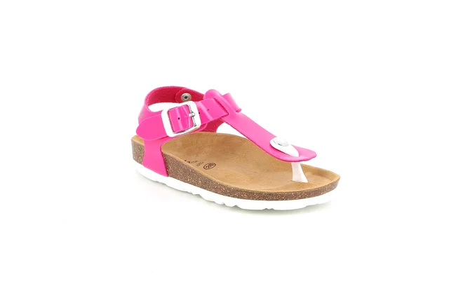 Cork Sandal Flip-Flop | LUCE SB0031 - fuxia