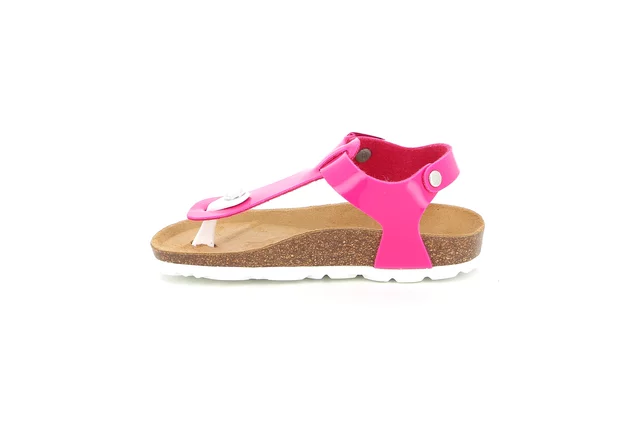 Sandalo infradito in sughero | LUCE SB0031 - FUXIA | Grünland Junior