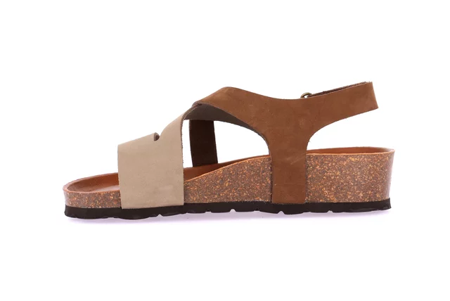 Sandalo in sughero naturale | LEFT SB0073 - BEIGE-T.MORO | Grünland