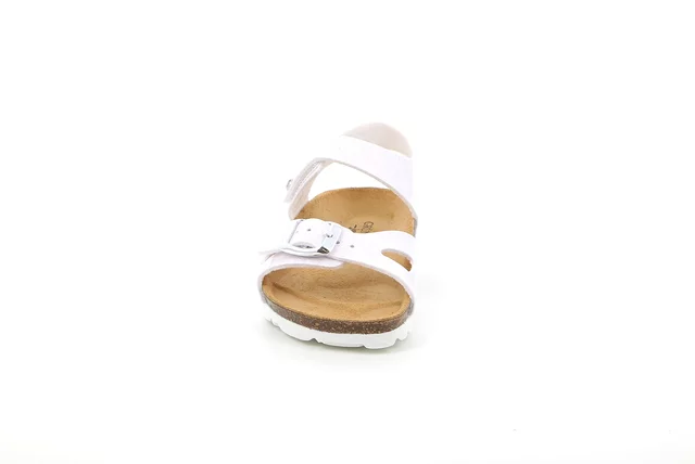 Glitter patent leather sandal SB0229 - WHITE | Grünland Junior