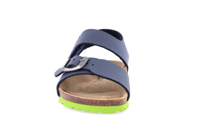 Classic baby-boy sandal SB0234 - BLU-LIME | Grünland Junior