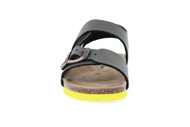 Classic baby-boy sandal SB0234 - OLIVA-GIALLO | Grünland Junior