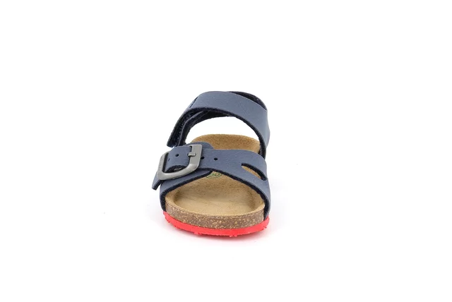 Natural Cork Sandal | AFRE SB0372 - BLU-ROSSO | Grünland Junior