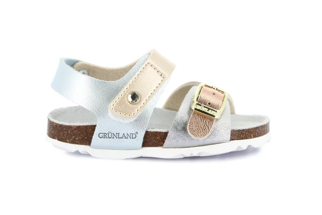 Children's cork in sandal | ARIA SB0389 - ARGENTO-MULTI | Grünland Junior