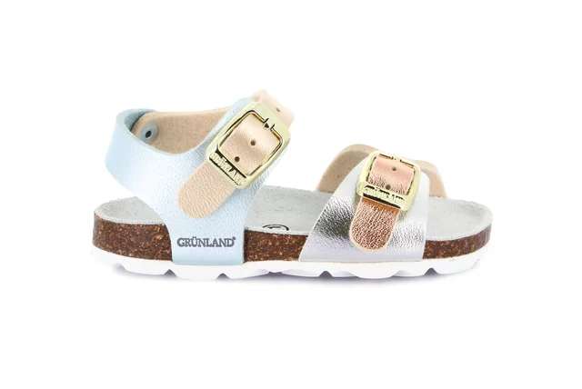 Sandal ARIA for Little Girl SB0392 - ARGENTO-MULTI | Grünland Junior