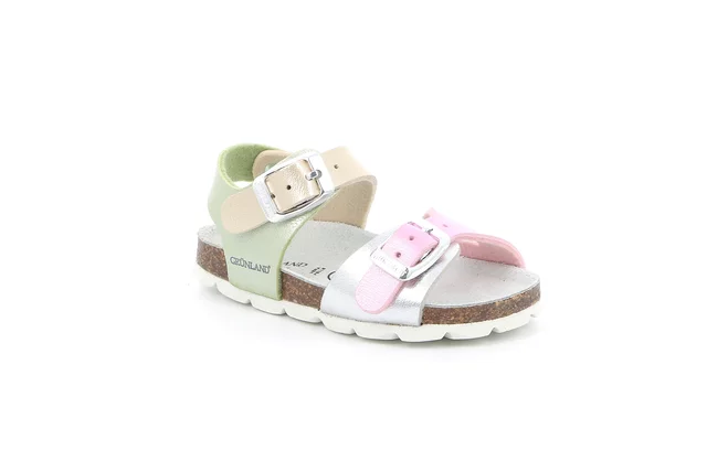Sandal ARIA for Little Girl SB0392 - argento multi