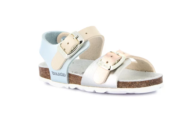 Sandal ARIA for Little Girl SB0392 - ARGENTO-MULTI | Grünland Junior