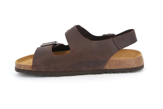 Sandal in genuine leather | BOBO SB0396 - MOGANO | Grünland