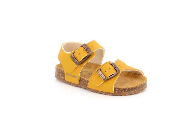 First steps sandal with two buckles | AFRE SB0413 - ocra