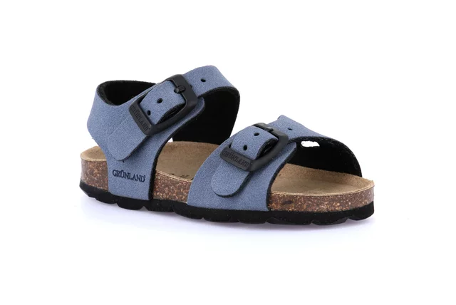 Sandaletto con doppia fibbia | ARIA SB0634 - jeans