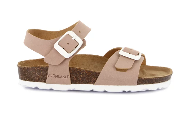 Sandalo LUCE in eco-suede SB0636 - ROSA | Grünland Junior