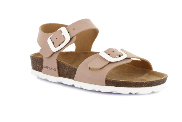 Sandalo LUCE in eco-suede SB0636 - ROSA | Grünland Junior