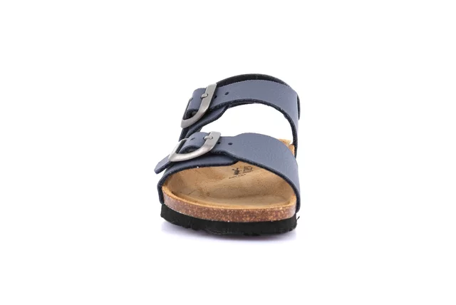 Cork sandal with double buckle SB0901 - BLUE | Grünland Junior