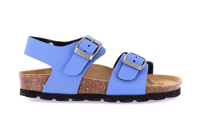 Cork sandal with double buckle SB0901 - JEANS | Grünland Junior
