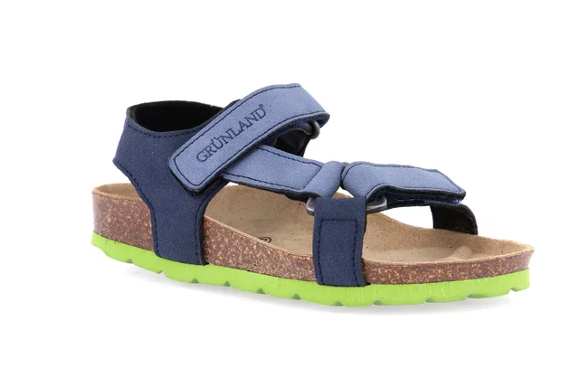 Sandaletto in sughero sportivo | LUCE SB1107 - blu jeans