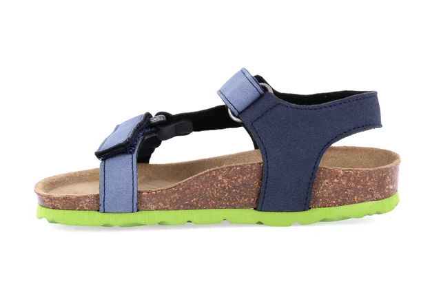 Sandaletto in sughero sportivo | LUCE SB1107 - BLU-JEANS | Grünland Junior