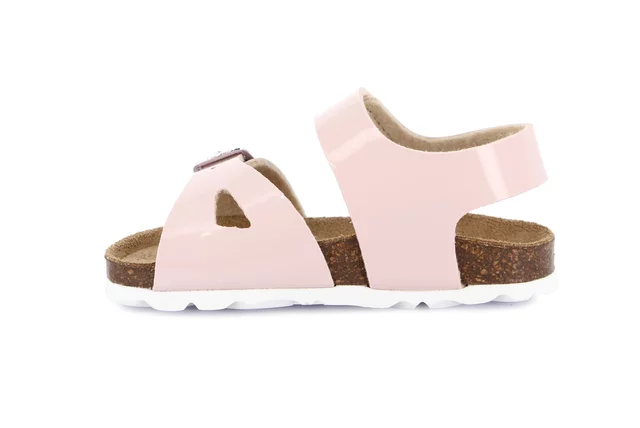 Sandaletto con strappo in vernice | ARIA SB1119 - ROSA | Grünland Junior