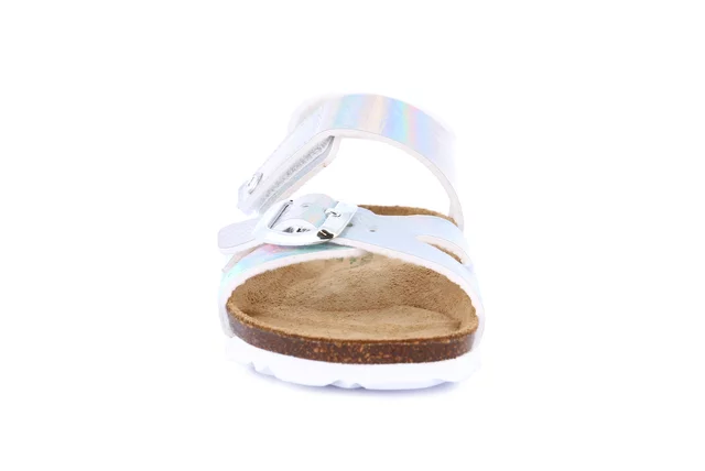 Iridescent sandal with hook-and-loop | LUCE SB1125 - IRIDESCENTE | Grünland Junior