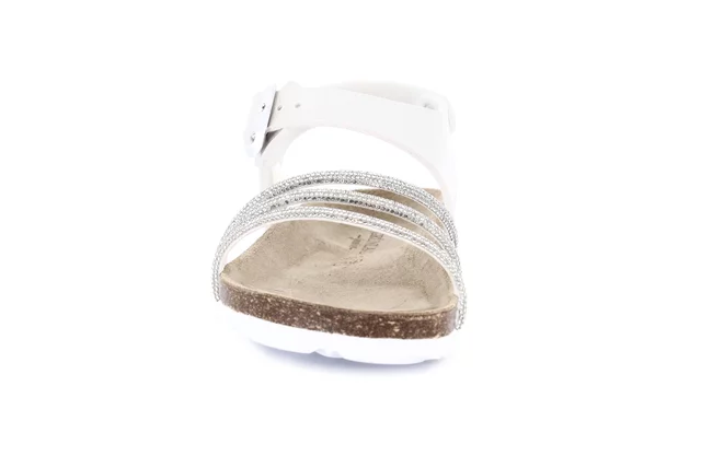 Sandaletto con tubicini glitter | LUCE SB1135 - PERLA | Grünland Junior
