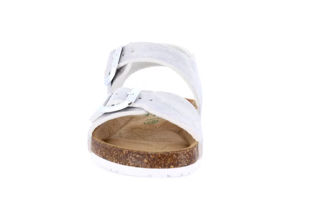 Pearl cork sandal | META SB1159 - SILVER | Grünland Junior