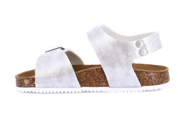 Pearl cork sandal | META SB1159 - SILVER | Grünland Junior