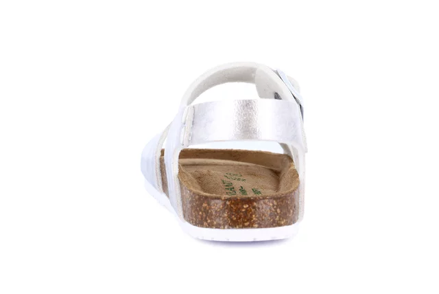 Pearl cork sandal | META SB1159 - SILVER | Grünland Junior