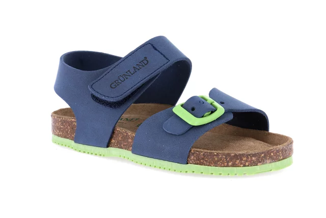 Sandalo con strappo | META SB1162 - blu lime