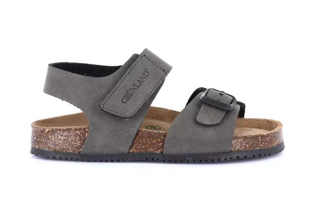 Sandal with hook-and-loop | META SB1162 - GREY | Grünland Junior