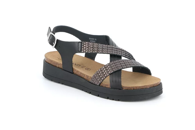Fashion sandal | DOXE SB1325 - BLACK | Grünland