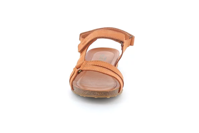 Sandalo sportivo con doppio strappo SB1350 - CUOIO | Grünland