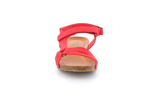 Sportliche Sandale mit doppeltem Klettverschluss SB1350 - RED | Grünland