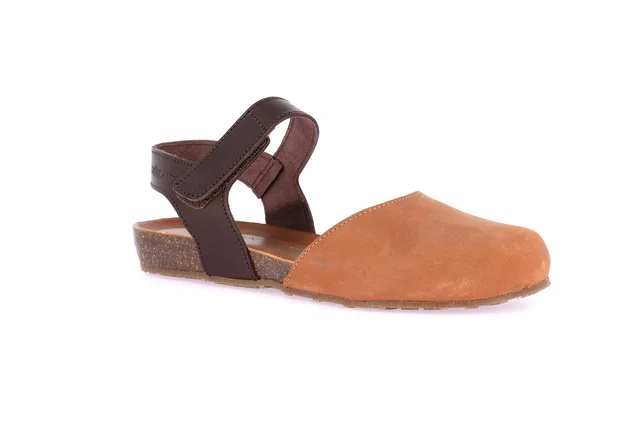 SAPP sandal with hook-and-loop closure SB1351 - CUOIO-MARRONE | Grünland