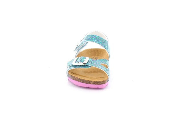 Sandalo glitterato | LUCE SB1655 - ACQUA-VIOLA | Grünland Junior