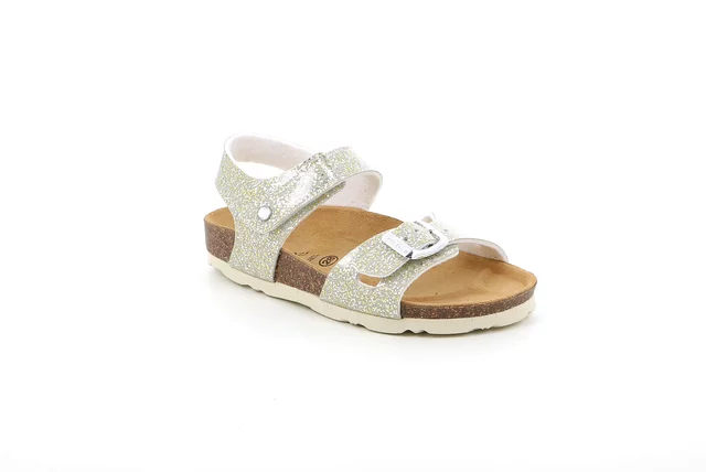 Sandalo glitterato | LUCE SB1655 - platino beige