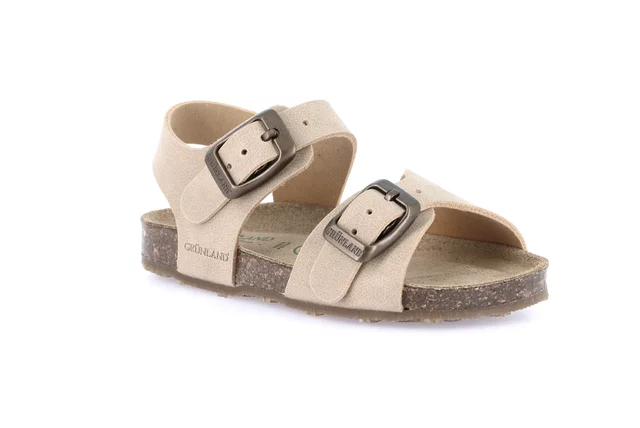 First steps sandal with double buckle | AFRE SB1800 - beige