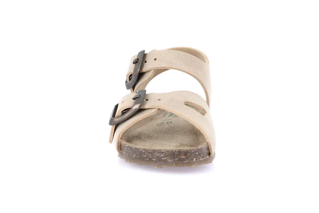 First steps sandal with double buckle | AFRE SB1800 - BEIGE | Grünland Junior