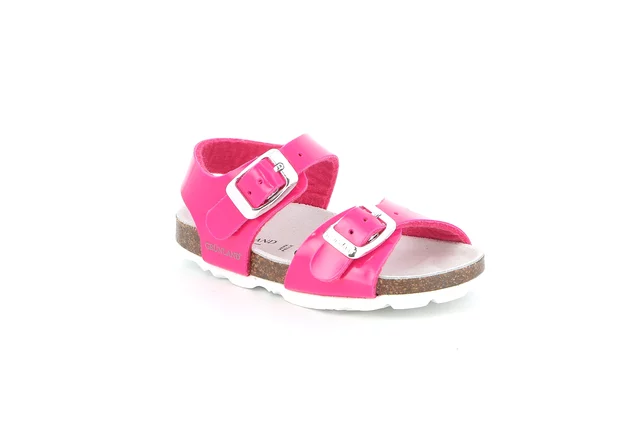 Children's patent leather sandal | ARIA SB1828 - FUXIA | Grünland Junior