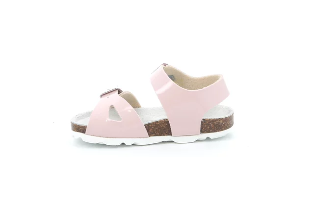 Sandale aus Lackleder für Kinder | ARIA SB1828 - ROSE | Grünland Junior