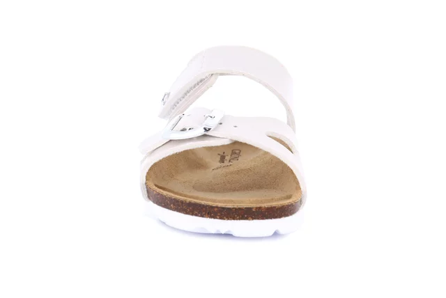 Pearly cork sandal for little girl | LUCE  SB1830 - PERLA | Grünland Junior