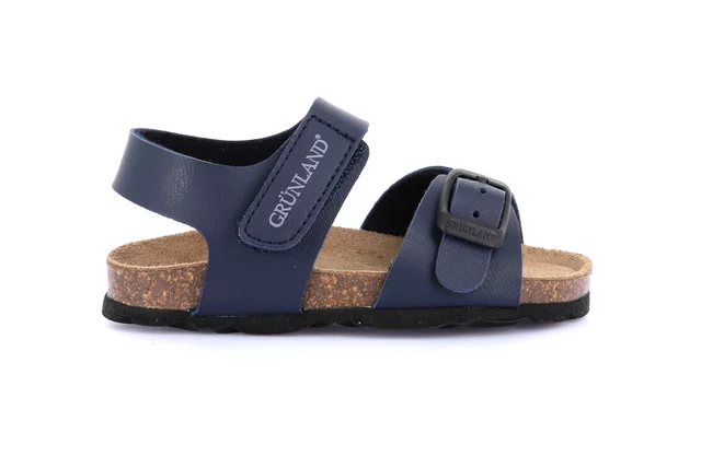 Sandal with tear closure and buckle | ARIA SB1892 - BLUE | Grünland Junior