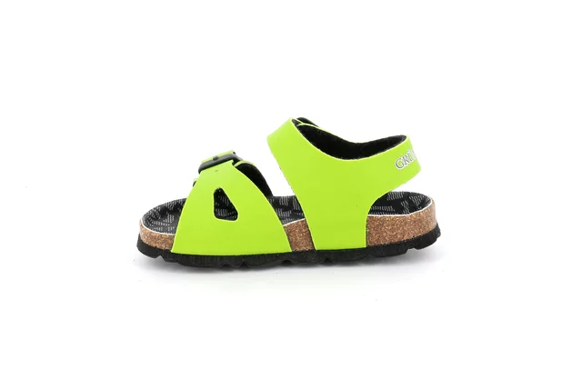 Sandal aus Kork | ARIA SB2010 - LIME | Grünland Junior