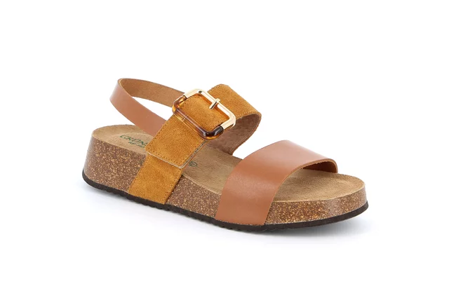 Leather sandal | ENNA SB2043 - cuoio