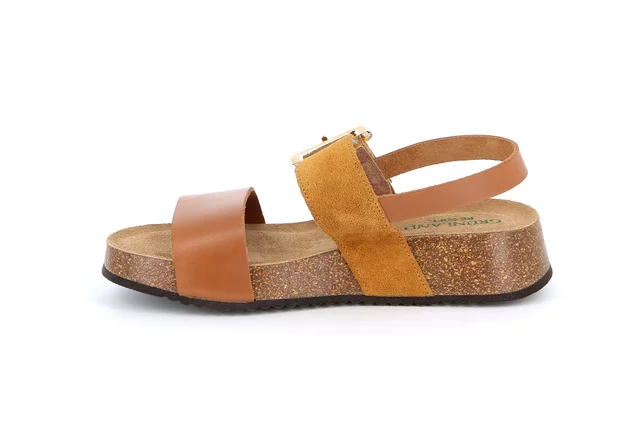 Leather sandal | ENNA SB2043 - CUOIO | Grünland