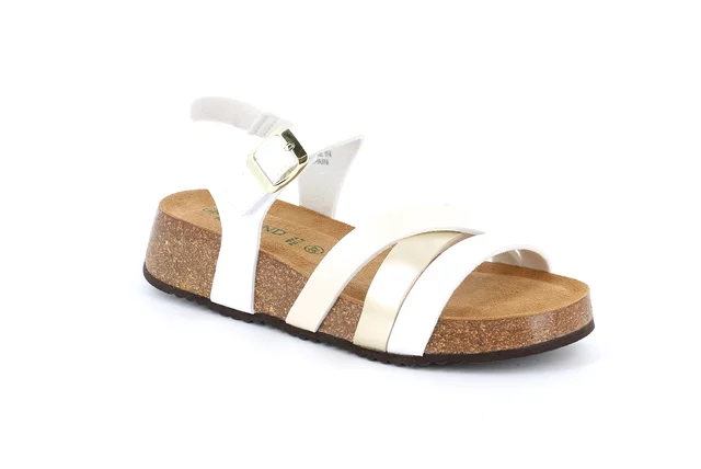 Sandal with bands | ENNA SB2046 - bianco multi