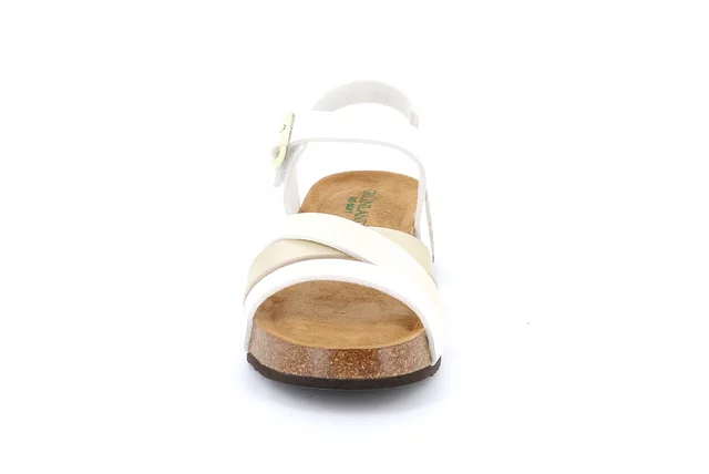 Sandale mit Bändern | ENNA SB2046 - BIANCO-MULTI | Grünland