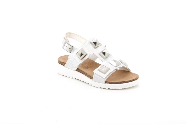 Sandal for little girl with T-Bar | COOL SB2058 - silver
