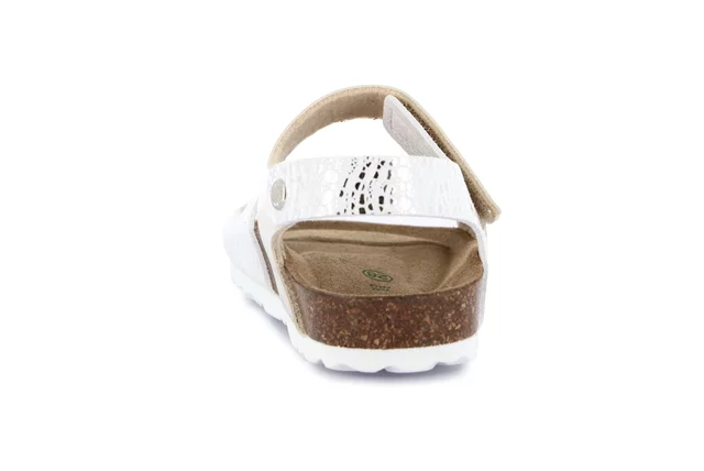 Sandale mit zweifarbigem Klettverschluss SB2078 - PERLA | Grünland Junior