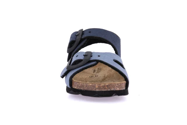 Sandaletto con strappo bicolor | ARIA SB2113 - JEANS-BLU | Grünland Junior