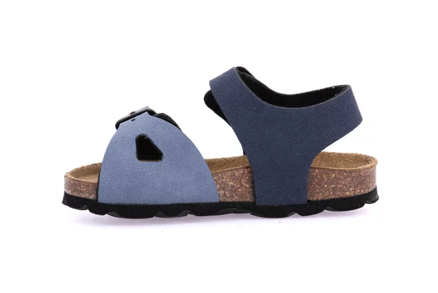 Sandaletto con strappo bicolor | ARIA SB2113 - JEANS-BLU | Grünland Junior